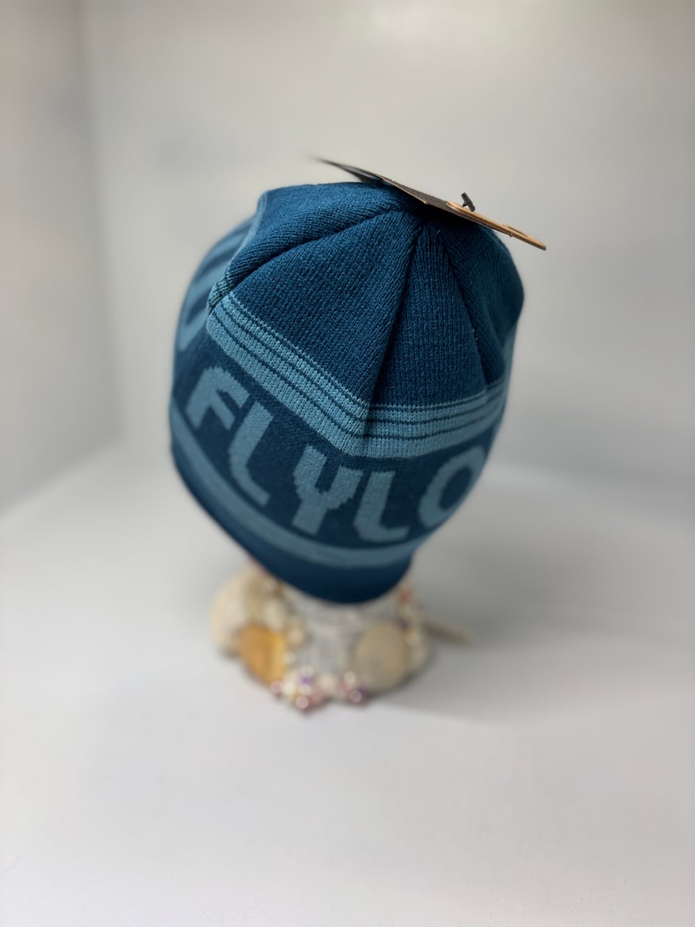 Flylow Blue Knit Logo Beanie Hat New With Tags — image 3 of 6